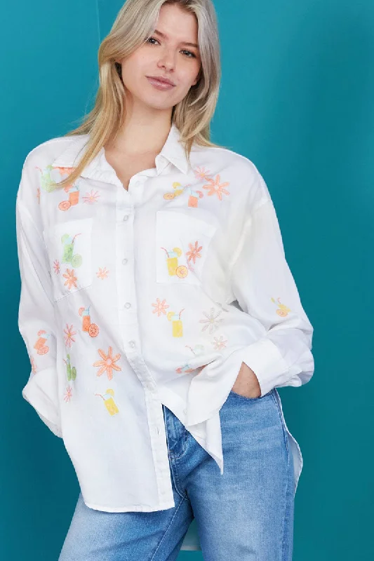 Billy T So Refresh Shirt Trendy Print Short Sleeve