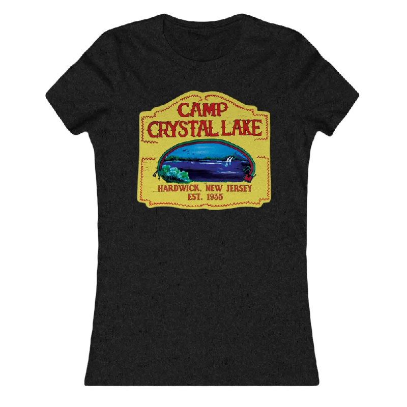 Camp Crystal Lake Girls Shirt Chic Button-Up Short Shirt