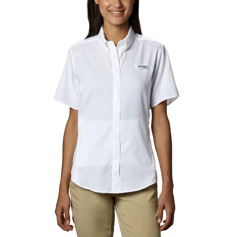 Columbia Tamiami II Short Sleeve Shirt - Women's Fashionable Cuffed Short Sleeve