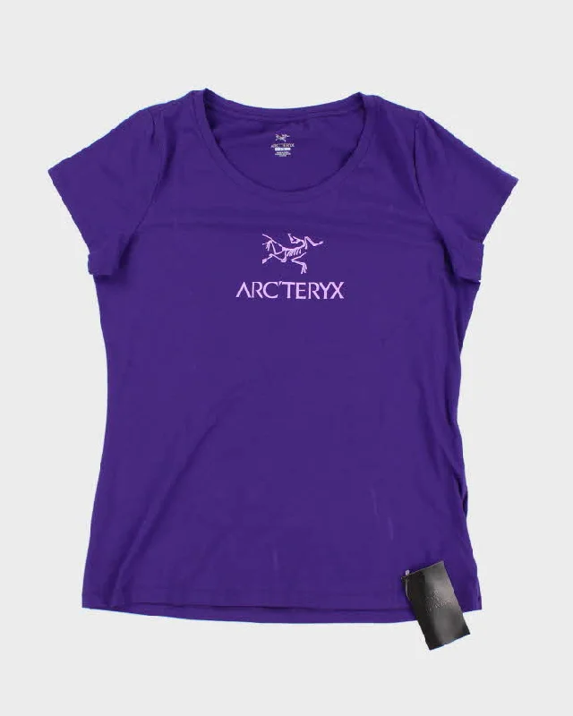 Deadstock Womens Purple Arc'teryx Shirt - L Cozy Summer Short Shirt