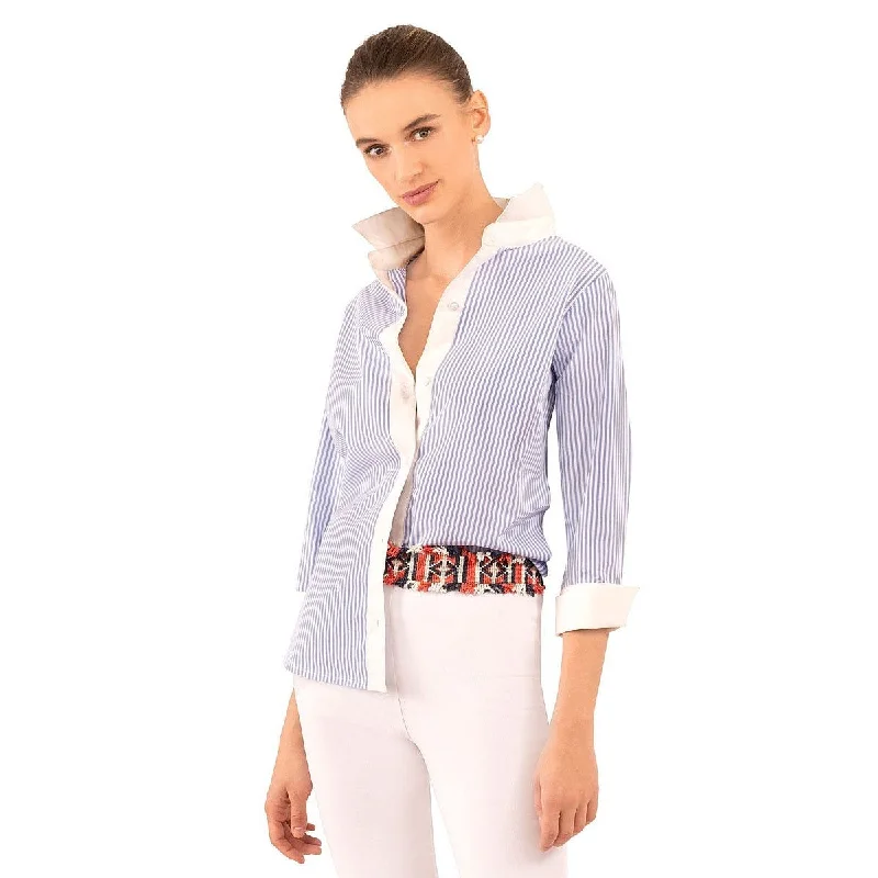 Gretchen Scott Studio 54 Boyfriend Shirt Comfortable Summer Short Shirt