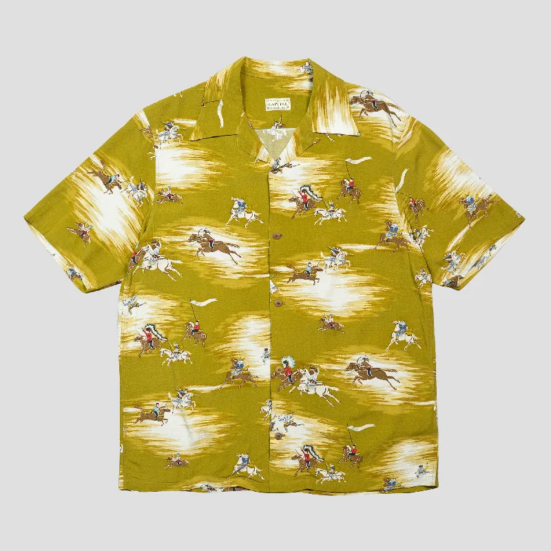 RAYON HAWAIIAN SHIRTS Classic Button-Up Short Tee
