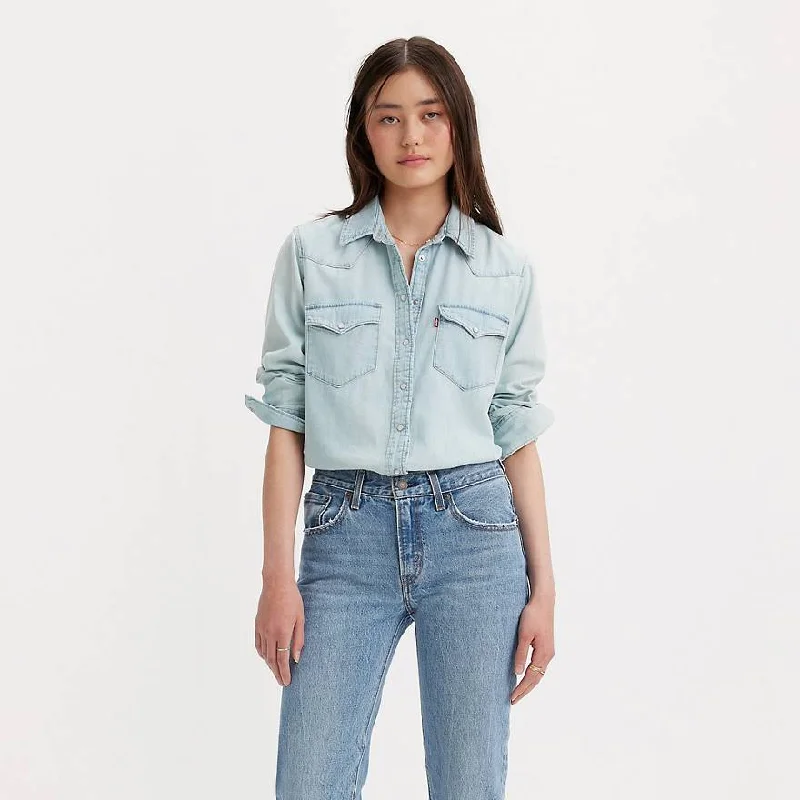 Levi Ultimate Western Denim Shirt - SMALL TALK Stylish Casual Short Tee