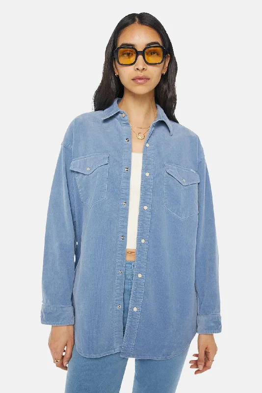 The Wild West Shirt Blue Shadow Relaxed Fit Short Tunic