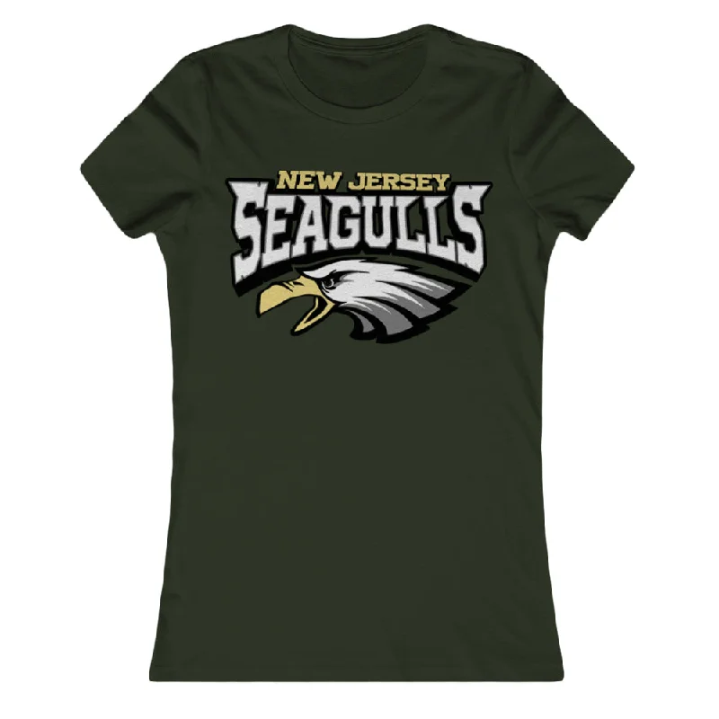 New Jersey Seagulls Girls Shirt Fashionable Short Sleeve Shirt