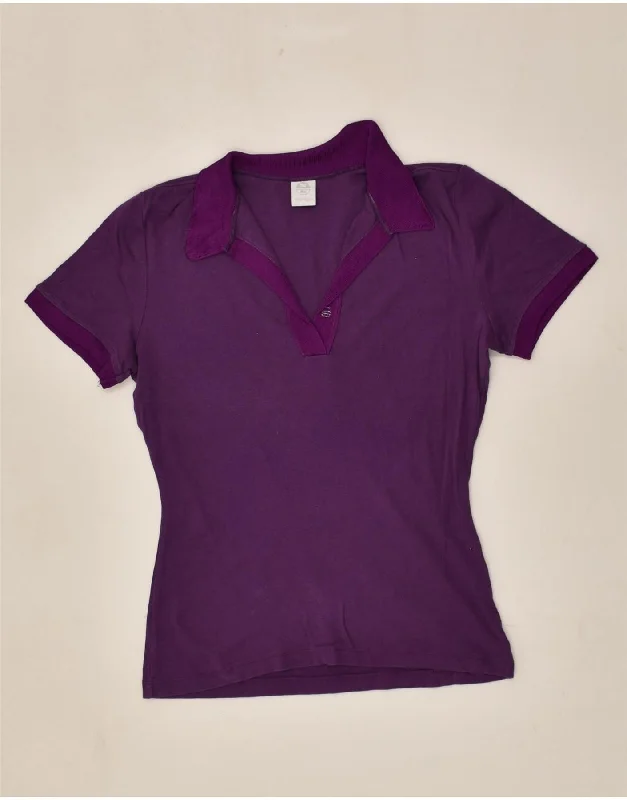 NORTH SAILS Womens Polo Shirt UK 14 Large Purple Cotton Comfortable Short Sleeve Blouse NORTH SAILS Womens Polo Shirt UK 14 Large Purple Cotton Comfortable Short Sleeve Blouse