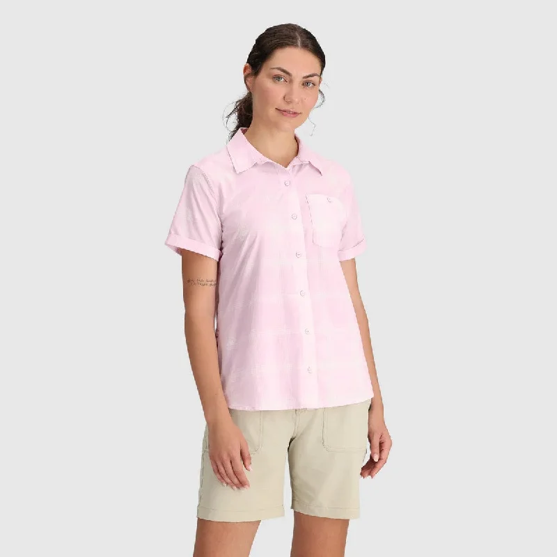 Outdoor Research Women's Astroman Short Sleeve Sun Shirt Fashionable Draped Short Sleeve