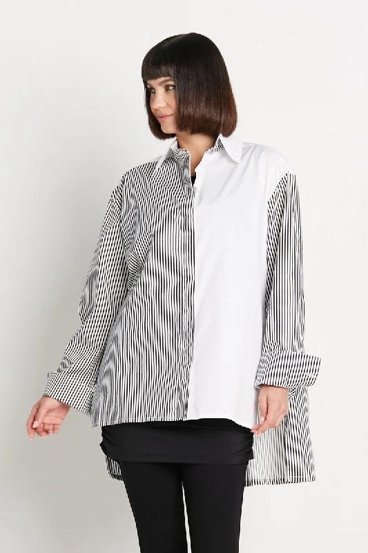 Planet Kool Shirt Elegant Off-Shoulder Short Shirt