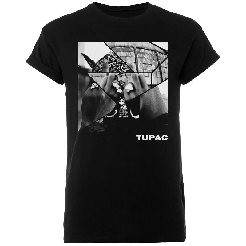 Tupac | Official Band T-Shirt | Broken Up Lace Blend Ribbed Blend Corduroy Blend