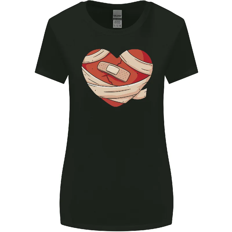 A Broken Heart Anti Valentines Day Single Womens Wider Cut T-Shirt Zippered Front Buttoned Front Snap Front A Broken Heart Anti Valentines Day Single Womens Wider Cut T-Shirt Zippered Front Buttoned Front Snap Front