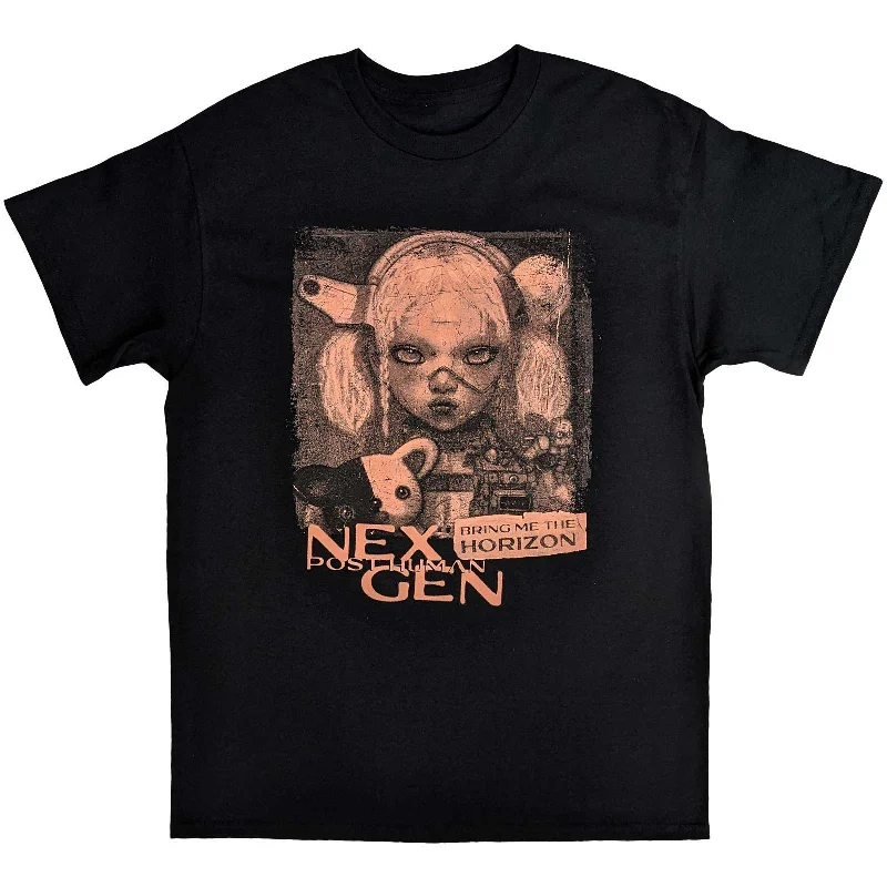 Bring Me The Horizon | Official Band T-Shirt | Distressed Nex Gen Satin Fabric Silk Fabric Chiffon Fabric Bring Me The Horizon | Official Band T-Shirt | Distressed Nex Gen Satin Fabric Silk Fabric Chiffon Fabric