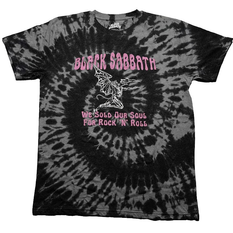 Black Sabbath | Official Band T-Shirt | We Sold Our Soul For Rock N' Roll (Wash Collection) Rayon Fabric Velvet Fabric Corduroy Fabric