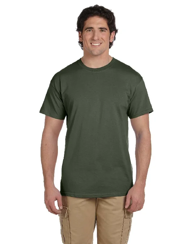 Fruit of the Loom 100% Cotton T-Shirt | Military Green Fleece Fabric Down Fabric Feather Fabric Fruit of the Loom 100% Cotton T-Shirt | Military Green Fleece Fabric Down Fabric Feather Fabric
