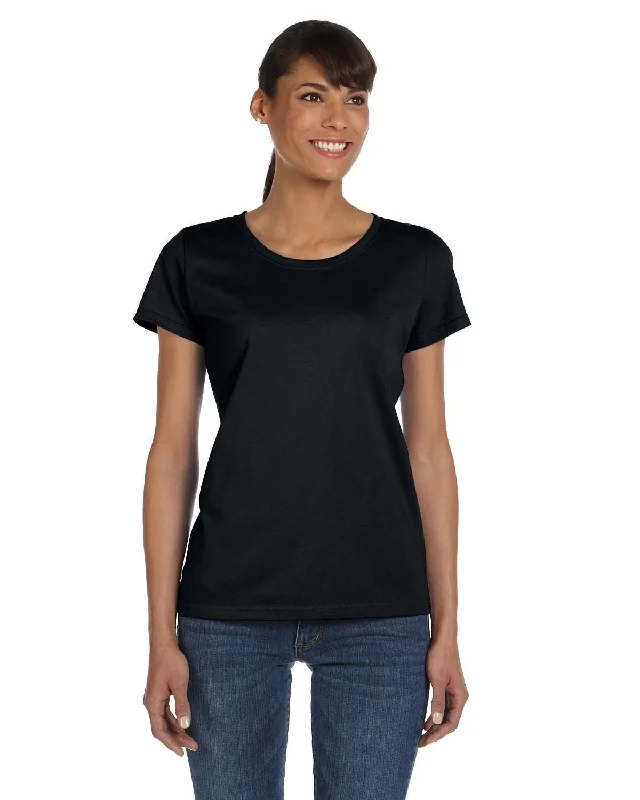 Fruit of the Loom Ladies Heavy Cotton T-Shirt | Black V-Neck T-Shirt Long Sleeve Cotton Fruit of the Loom Ladies Heavy Cotton T-Shirt | Black V-Neck T-Shirt Long Sleeve Cotton