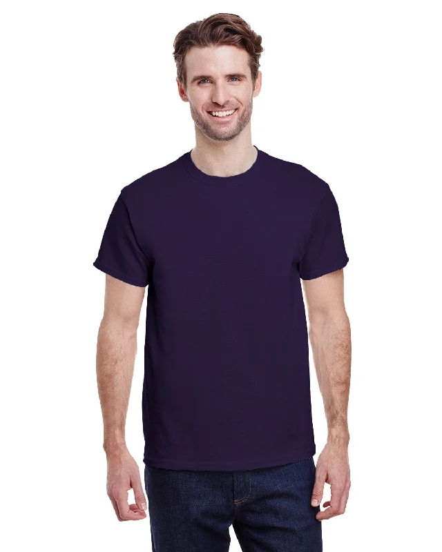 Gildan Heavy Cotton T-Shirt | Blackberry Zippered Front Buttoned Front Snap Front