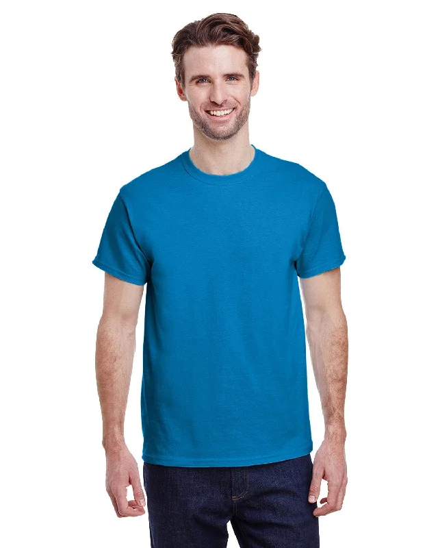 Gildan Heavy Cotton T-Shirt | Sapphire Collared T-Shirt Boat Neck A-Line