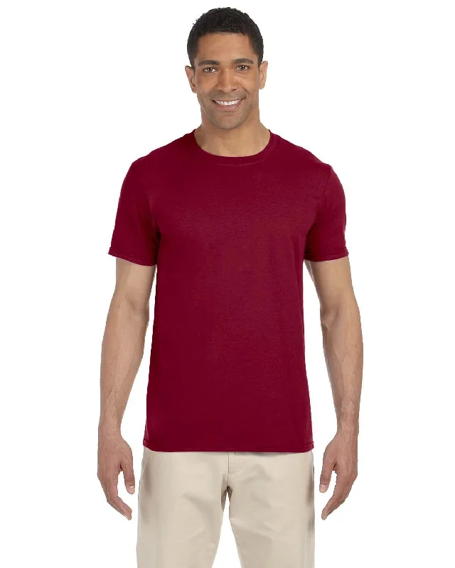 Gildan SoftStyle T-Shirt | Antiq Cherry Red Chenille Blend Fleece Blend Nylon Blend