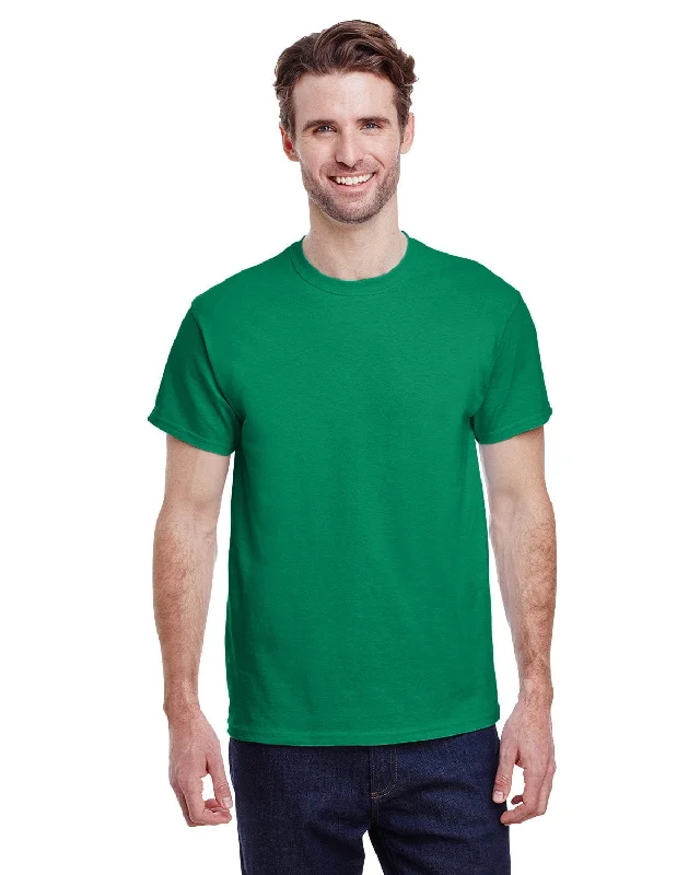 Gildan Ultra Cotton Heavyweight T-Shirt | Kelly Green Machine Wash Dry Clean Hand Wash