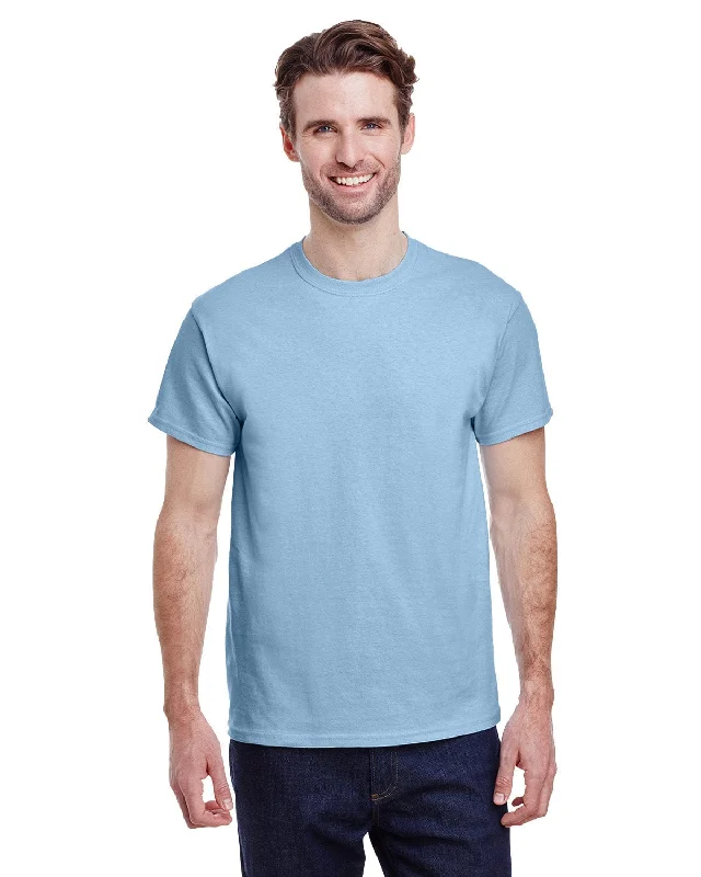 Gildan Ultra Cotton Heavyweight T-Shirt | Light Blue Zippered Front Buttoned Front Snap Front Gildan Ultra Cotton Heavyweight T-Shirt | Light Blue Zippered Front Buttoned Front Snap Front