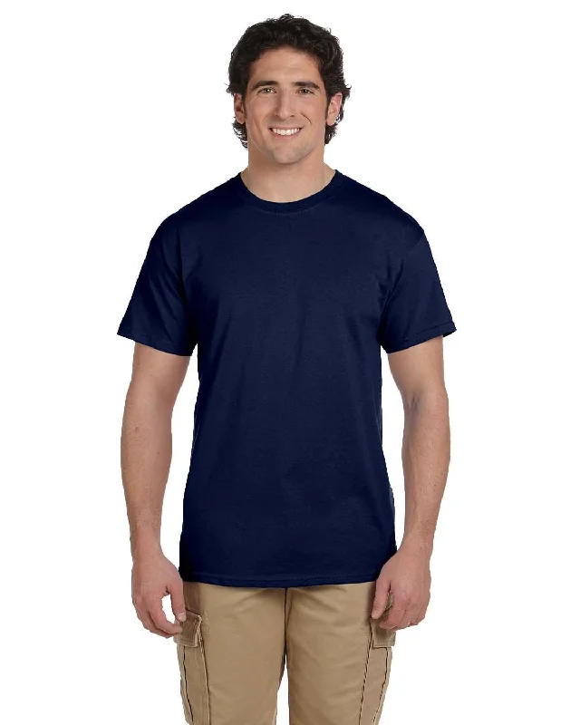 Hanes ComfortBlend 50/50 T-Shirt | Navy Chenille Blend Fleece Blend Nylon Blend