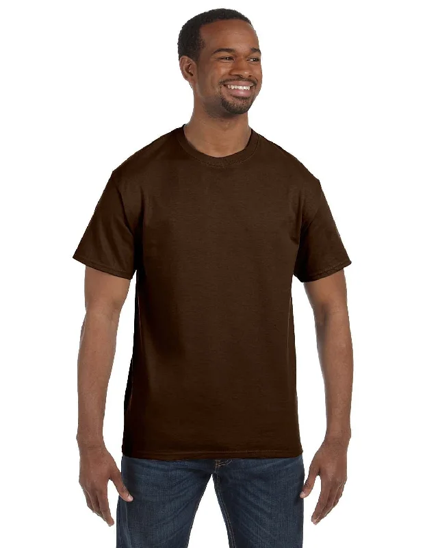 Jerzees Heavyweight 50/50 T-Shirt | Chocolate Terry Blend Velvet Blend Canvas Blend