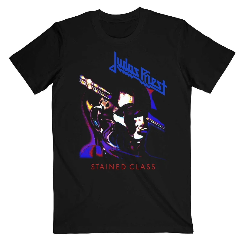 Judas Priest | Official Band T-Shirt | Stained Class Purple Mixer Mesh Blend Leather Blend Suede Blend