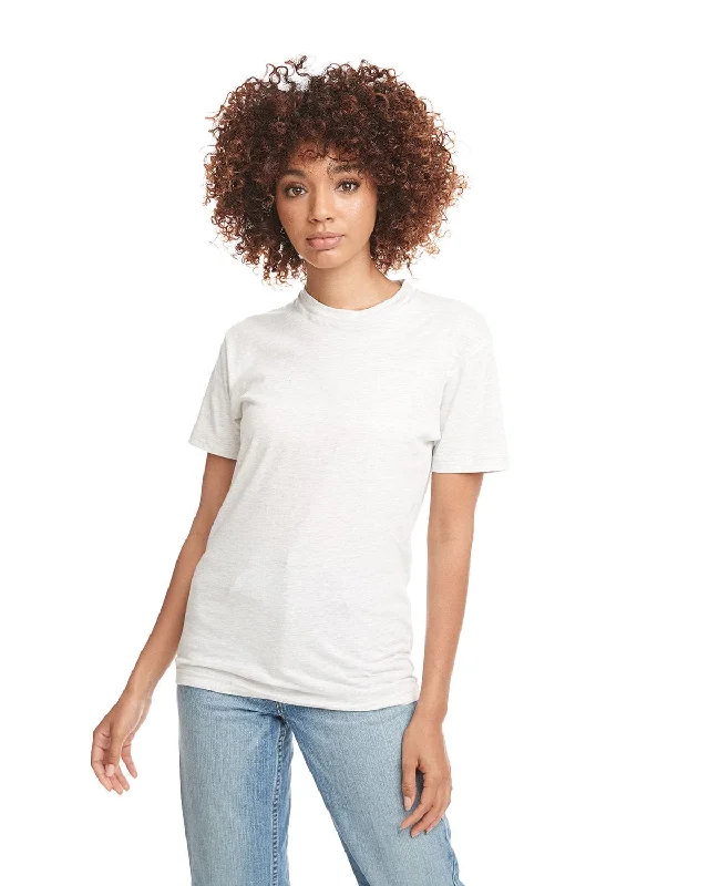 Next Level Unisex Short Sleeve T-Shirt | White Asymmetrical Pockets Print