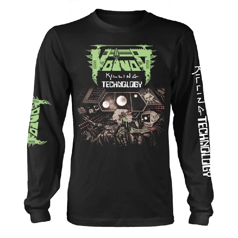 Voivod Unisex Long Sleeved T-shirt: Killing Technology Zippered Buttoned Snapped