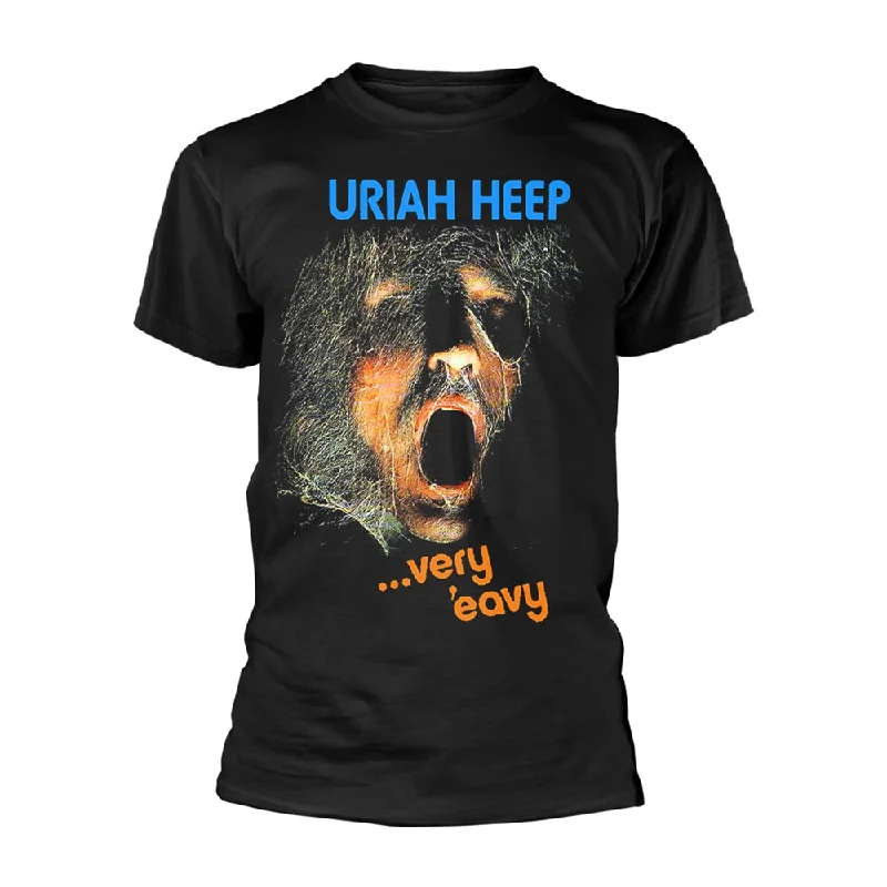 Uriah Heep Unisex T-shirt: Very 'Eavy Jersey Fabric Tulle Fabric Batik Fabric