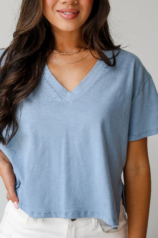 FINAL SALE - Sawyer Everyday Tee - DU DEAL Houndstooth Herringbone Solid