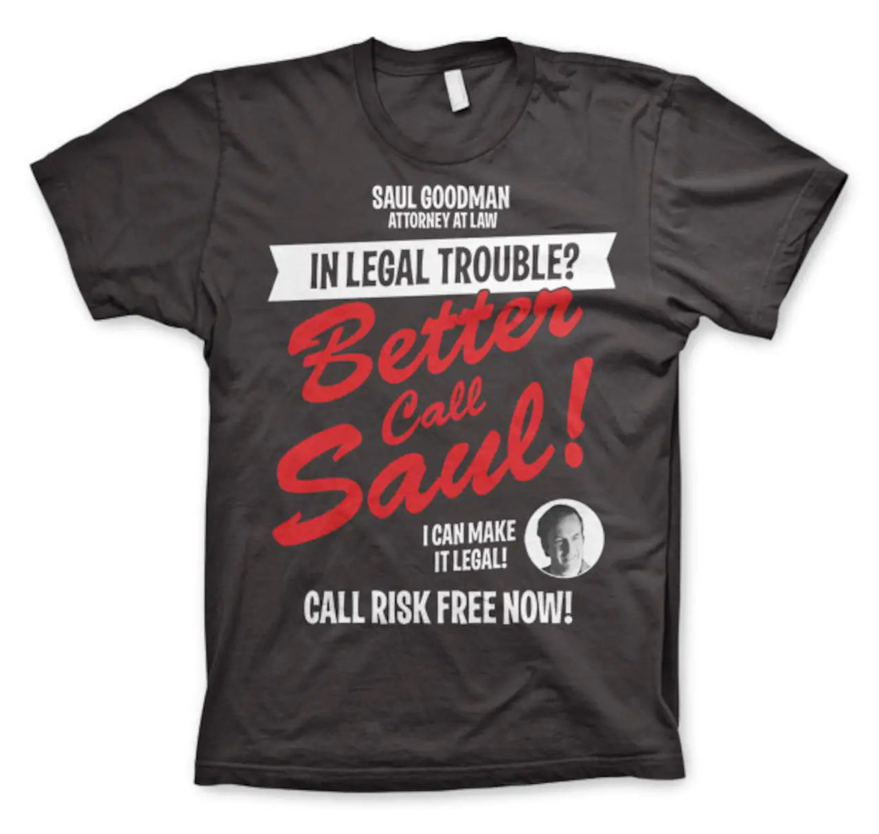 Better Call Saul | Official Band T-Shirt | In Legal Trouble Striped Floral Plaid