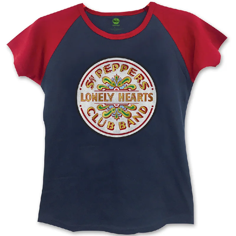 The Beatles Ladies Fashion T-Shirt: Sgt Pepper (Skinny Fit) Welt Pockets Slit Pockets Flap Pockets The Beatles Ladies Fashion T-Shirt: Sgt Pepper (Skinny Fit) Welt Pockets Slit Pockets Flap Pockets