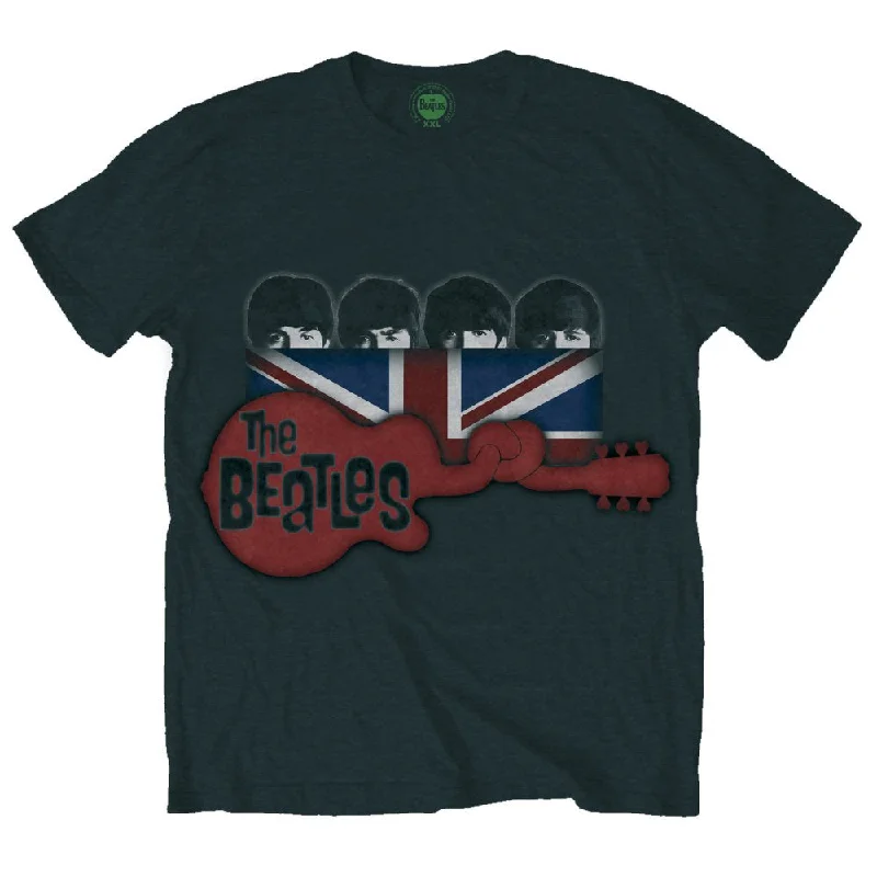 The Beatles Unisex Premium T-Shirt: Guitar & Flag Rayon Fabric Velvet Fabric Corduroy Fabric The Beatles Unisex Premium T-Shirt: Guitar & Flag Rayon Fabric Velvet Fabric Corduroy Fabric