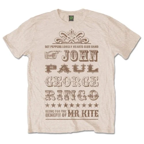 The Beatles Unisex Premium T-Shirt: Mr Kite Striped Floral Plaid