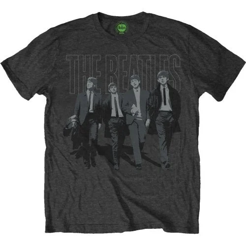 The Beatles | Official Band T-Shirt | Walking in London Zippered Buttoned Snapped