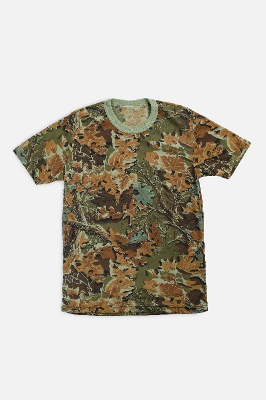 Vintage Camo Tee - S Spandex Blend Rayon Blend Denim Blend