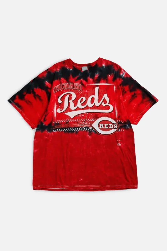 Vintage Cincinnati Reds MLB Tee - XL Zippered Front Buttoned Front Snap Front