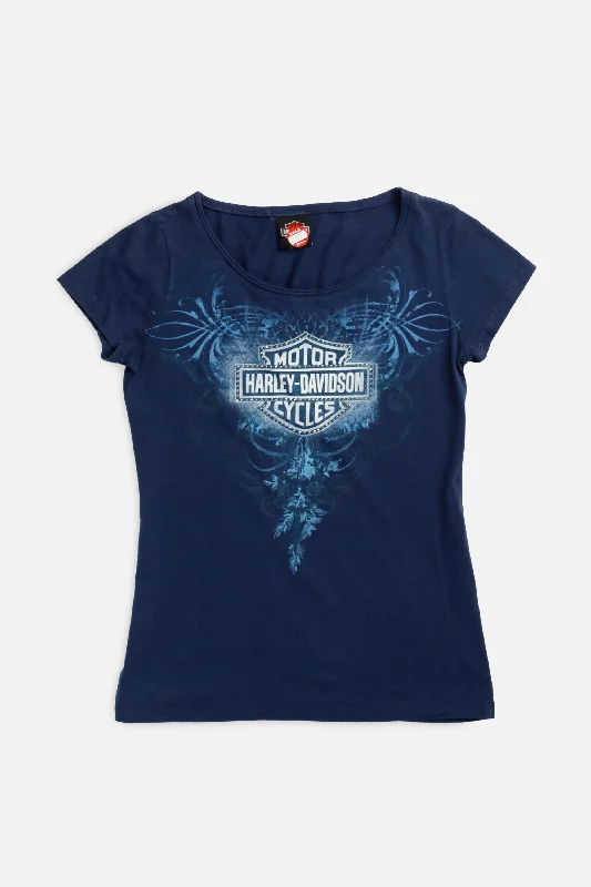 Vintage Harley Tee - Women's M Iron Safe Non-Iron Wrinkle Free