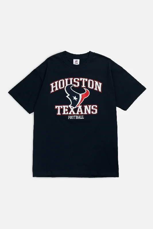Vintage Houston Texans NFL Tee - M Satin Fabric Silk Fabric Chiffon Fabric