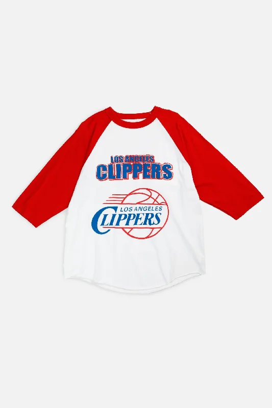 Vintage LA Clippers MLB Tee - M Houndstooth Herringbone Solid