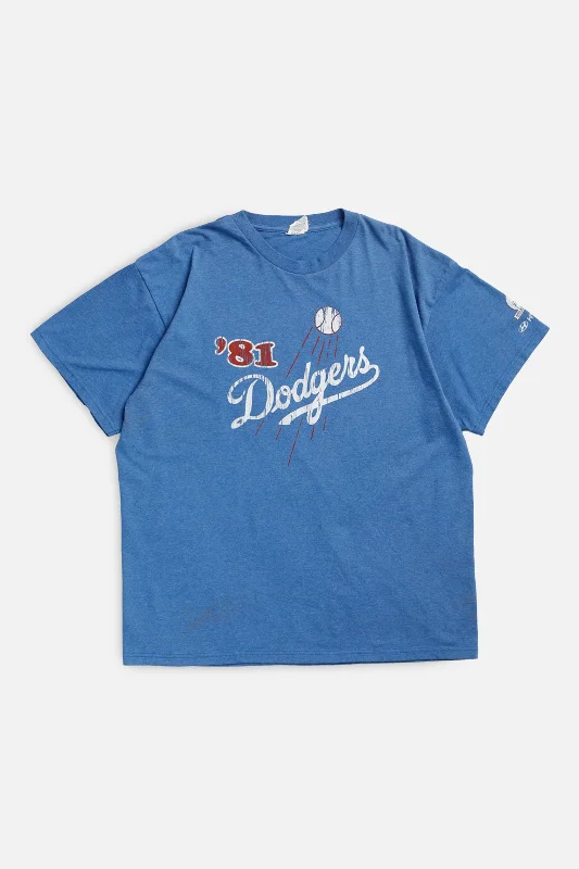 Vintage LA Dodgers MLB Tee - XL Mesh Canvas Denim