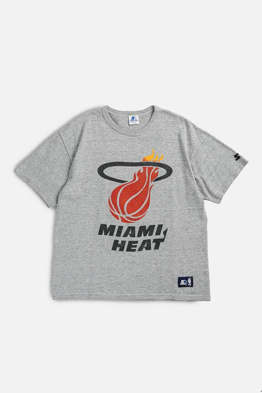 Vintage Miami Heat NBA Starter Tee - S Lace Blend Ribbed Blend Corduroy Blend