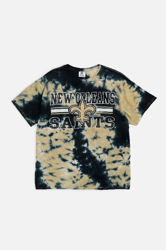 Vintage New Orleans Saints NFL Tee - L Plaid T-Shirt Polka Dot Checkered