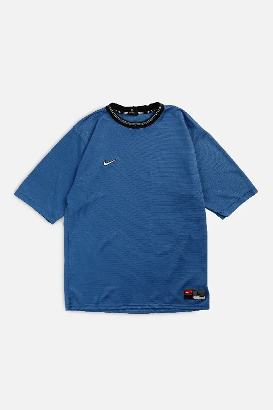 Vintage Nike Athletic Tee - S Solid Color Striped Floral