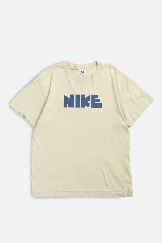 Vintage Nike Tee - S Ribbed T-Shirt High Neck Heavyweight