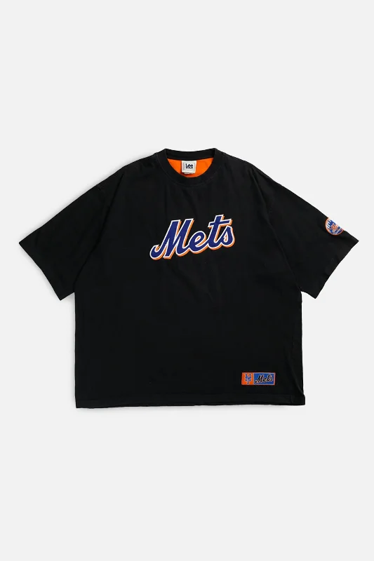 Vintage NY Mets MLB Tee - XL Sequined Glittery Shiny