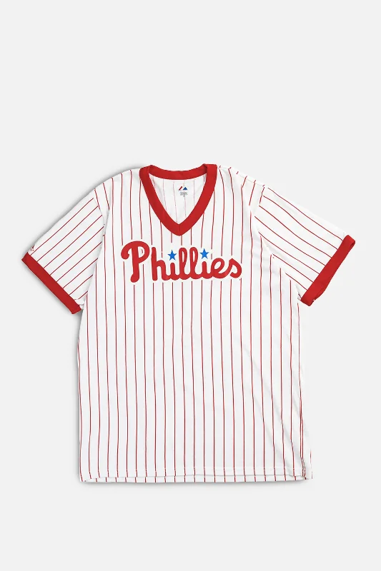 Vintage Philadelphia Phillies MLB Tee - XL Silk Blend Satin Velvet