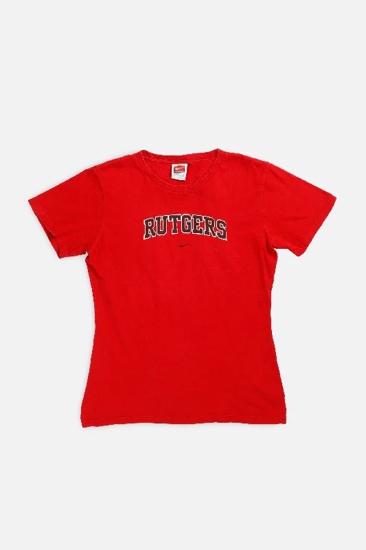 Vintage Rutgers Nike Tee - Women's M Cozy Warm Stylish