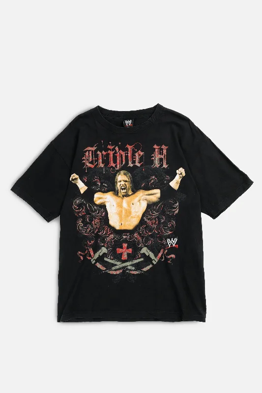 Vintage WWE Triple H Tee - L Nylon Fabric Polyester Fabric Spandex Fabric