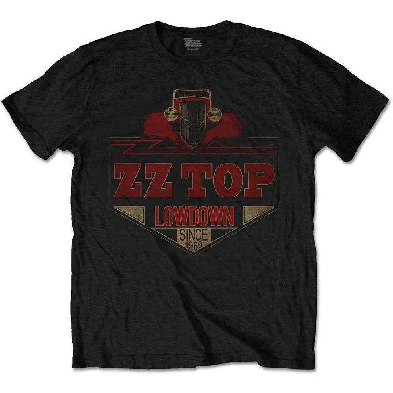 ZZ Top | Official Band T-Shirt | Lowdown Spandex Blend Rayon Blend Denim Blend